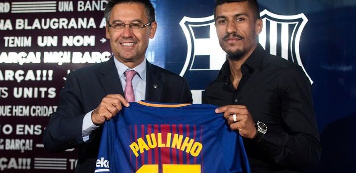 Barcelona vendió solo una camiseta de Paulinho el día de su presentación