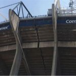 Por el terremoto se fracturó el Estadio Azteca