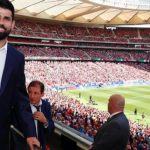 Diego Costa asistió al partido Atlético-Sevilla