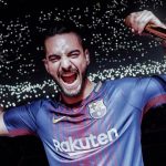 Maluma canta con el uniforme del Barcelona