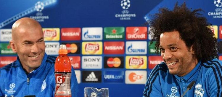 Marcelo y Zidane actores