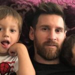 Messi compartió un «meme» de sus hijos