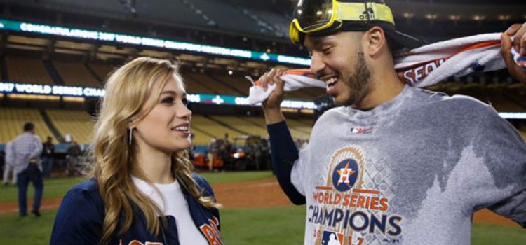 Carlos Correa pide matrimonio a su novia después de ganar la Serie Mundial