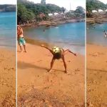 La «abuelita de Ronaldinho» se hace viral por su dominio del balón