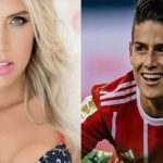 James le coquetea a modelo colombiana