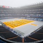 El Santiago Bernabéu se tiñe de blanco