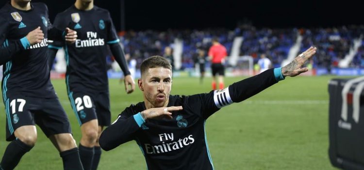 Mira como celebra Sergio Ramos su gol ante Leganés (VÍDEO)