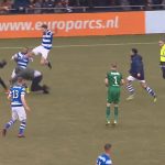 VIDEO: ¡Fanáticos contra jugadores! Batalla campal en Holanda