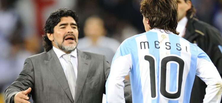 Los consejos de Maradona a Messi