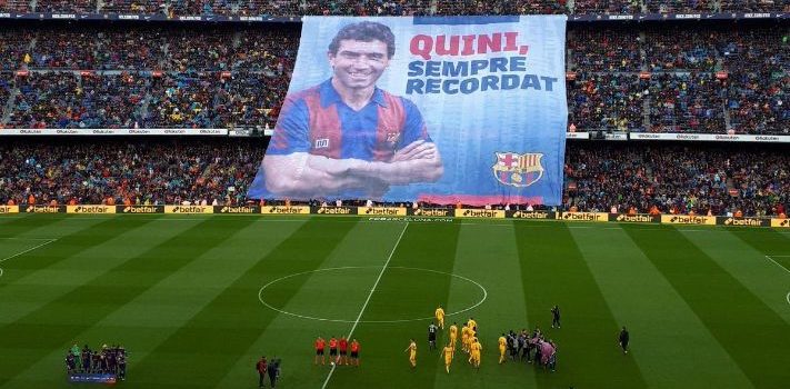 El Camp Nou homenajeó a Quini
