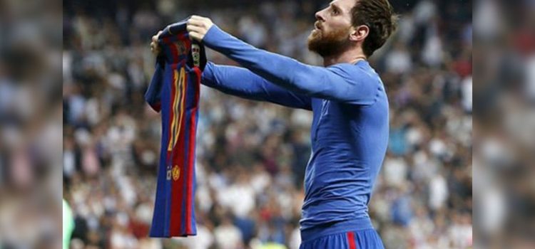 Un año del polémico festejo de Messi ante Real Madrid en el Bernabéu