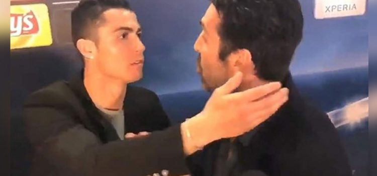 El emotivo abrazo entre Cristiano y Buffon
