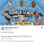 Las felicitaciones al Manchester City, campeón en la Premier League