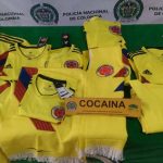 Incautan 14 camisetas de la Selección Colombia impregnadas con cocaína