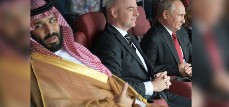Putin e Infantino se disculpan con príncipe árabe por gol ruso