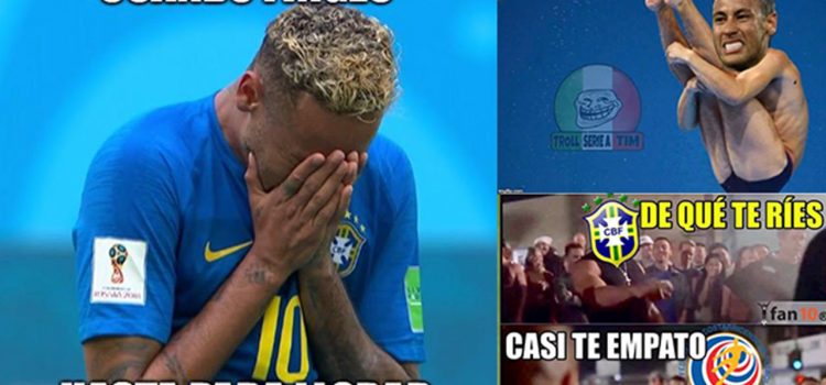 Neymar, protagonista de los memes del triunfo de Brasil ante Costa Rica