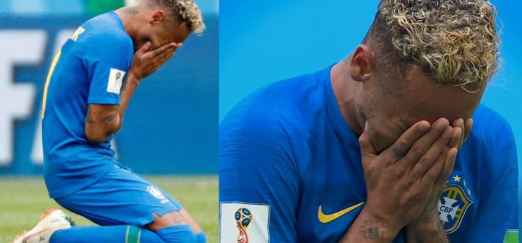 El llanto de Neymar tras victoria de Brasil sobre Costa Rica