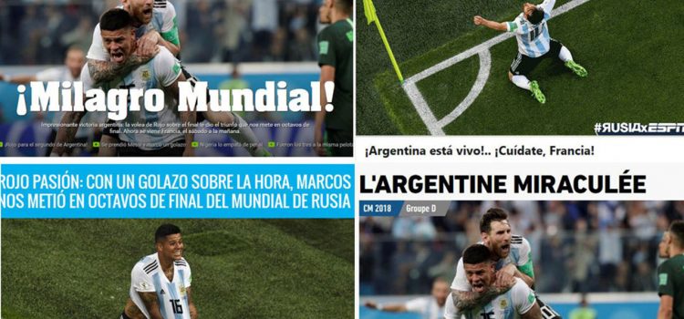 La prensa argentina califica como un "milagro" la clasificación