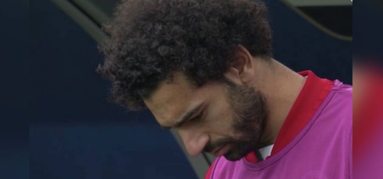 La decepción de Mohamed Salah por el gol uruguayo