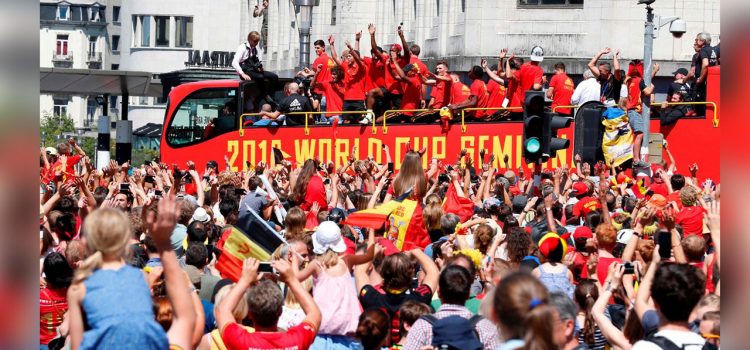 El histórico recibimiento a los jugadores de Bélgica