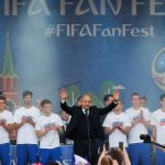 Multitudinario homenaje a la Selección de Rusia