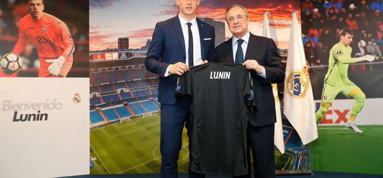 Andriy Lunin presentado como nuevo portero del Real Madrid