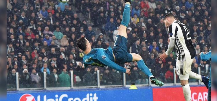 La chilena de Cristiano Ronaldo a la Juventus, favorita para el gol del año en Europa