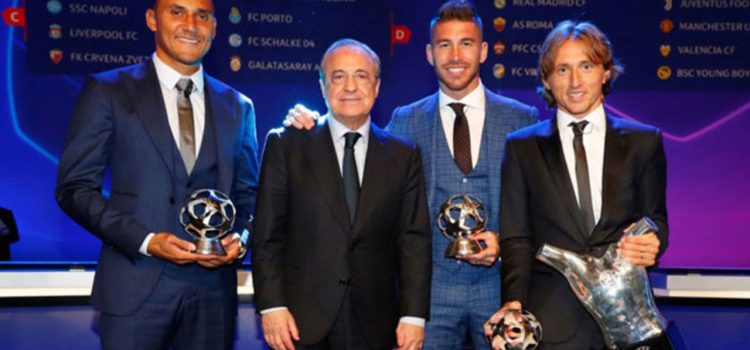 Real Madrid arrasa en los premios de la UEFA