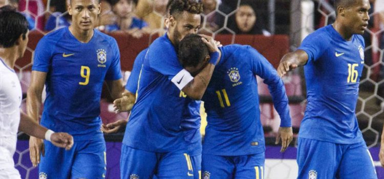 ¡Una manito! Brasil humilló 5-0 a El Salvador