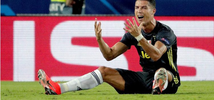 Cristiano fue expulsado en su estreno en la Champions League con la Juventus