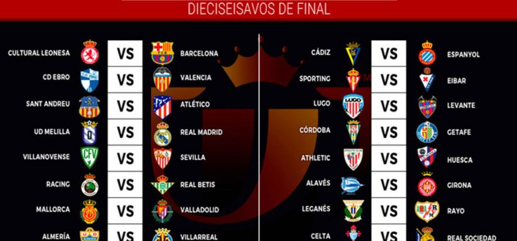 Cultural Leonesa-Barça, Melilla-Real Madrid, duelos en la Copa del Rey