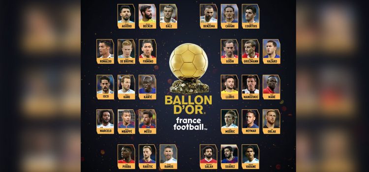 Los 30 aspirantes al Balón de Oro 2018