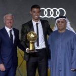Cristiano Ronaldo gana por sexta vez premio a mejor jugador del año en Globe Soccer