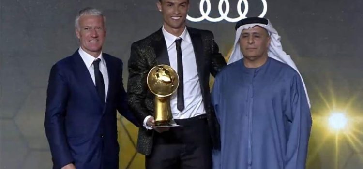 Cristiano Ronaldo gana por sexta vez premio a mejor jugador del año en Globe Soccer
