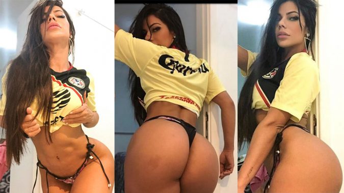Miss Bumbum Suzy Cortez le es infiel al Barca y a Messi con un equipo mexicano