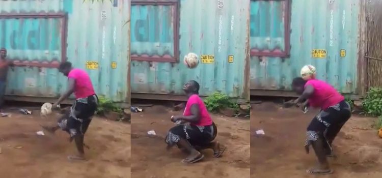 Mujer garífuna sorprende por su extraordinario talento con la pelota
