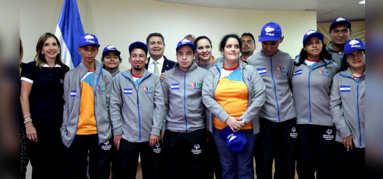 Juramentados atletas hondureños que participarán en Olimpiadas Especiales en Abu Dhabi