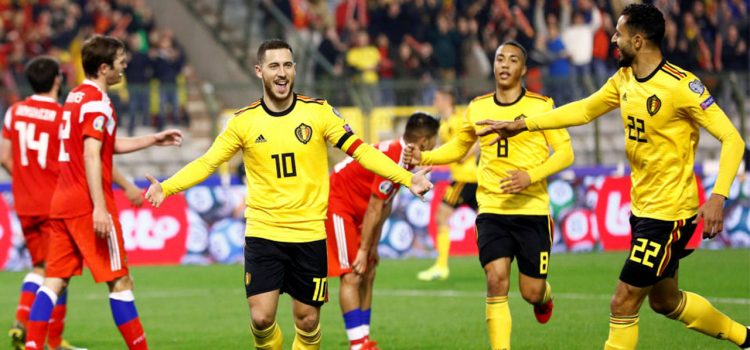 Bélgica arrancó con pie derecho su camino a la Eurocopa con triunfo contra Rusia