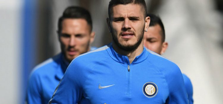 Mauro Icardi reaparece en el entrenamiento del Inter de Milán