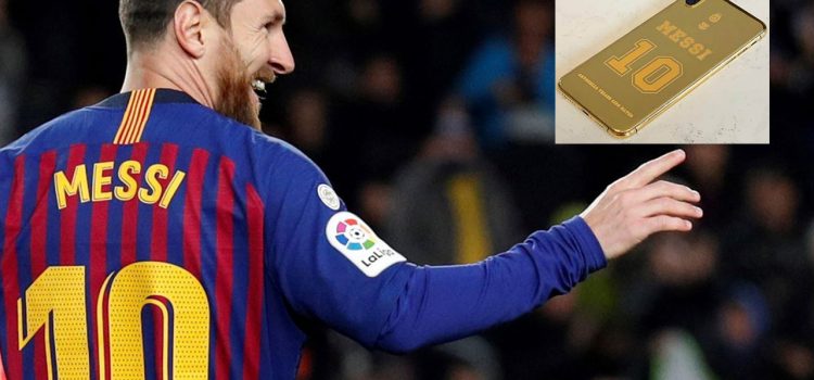 ¡Un lujo! Messi y Rakitic presumen celulares de oro de 24 kilates