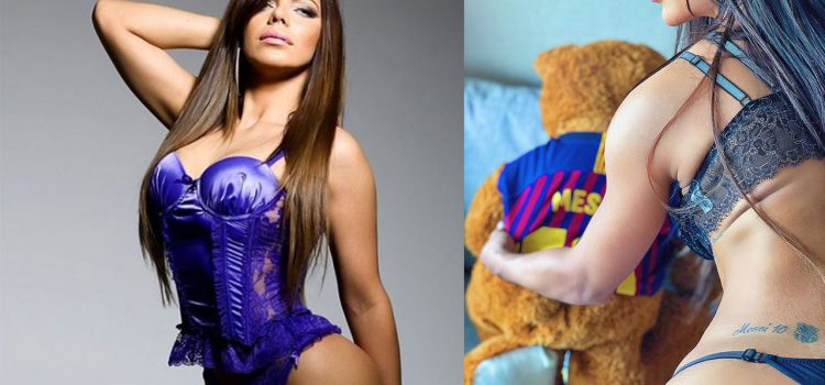 "Messinho" la nueva mascota de Miss Bumbum Suzy Cortez