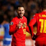 Eden Hazard celebró su partido 100 con Bélgica anotando un golazo s Chipre
