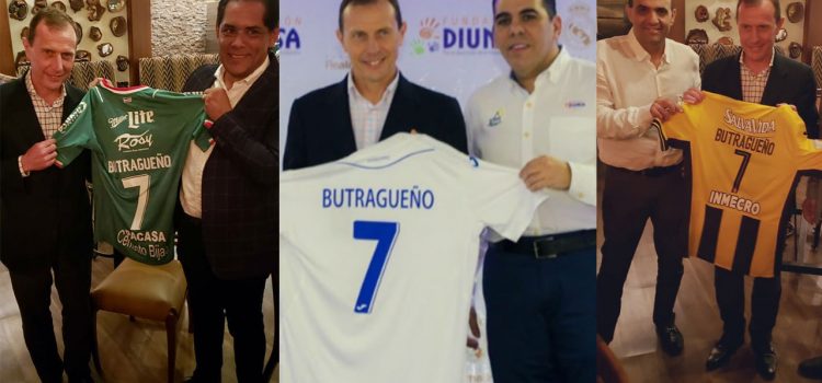 Emilio "El Buitre" Butragueño se lleva camisetas de la Selección de Honduras, Marathón y Real España