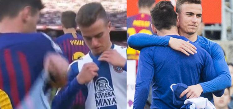 ¡Increíble! Espanyol suspende a un jugador por pedirle la camiseta de Messi