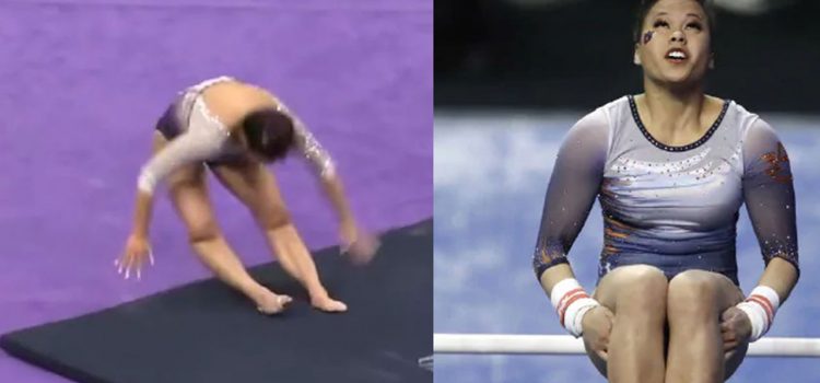 Gimnasta se rompe las dos piernas durante un ejercicio (VÍDEO)