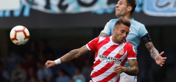Sin el "Choco" Lozano, Girona pierde ante el Celta y peligra en el descenso