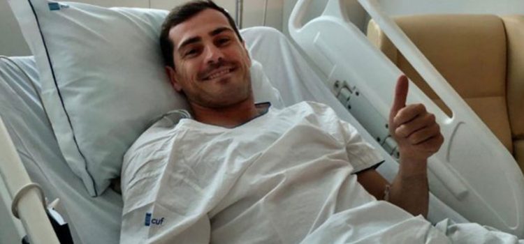 Iker Casillas sigue evolucionando favorablemente y sin complicaciones