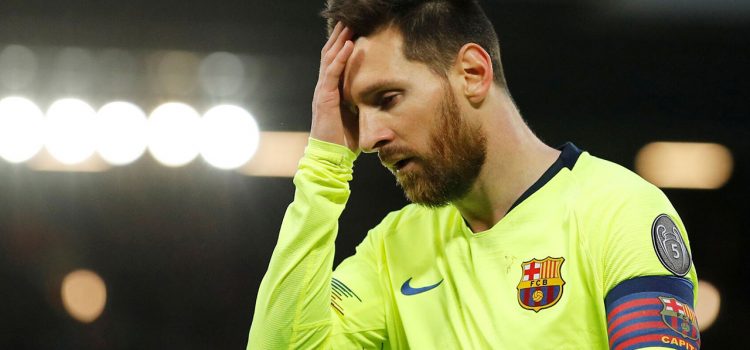 Messi y su desoladora reacción luego de ser eliminado de la Champions League (FOTOS)