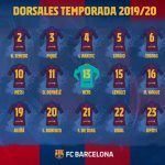 Barcelona confirma sus dorsales para esta temporada, el 7 no tiene dueño