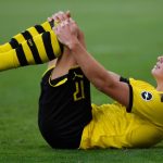 Haaland se lesionó en un choque con el árbitro Tobias Stieler